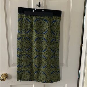 Maeve Green and Blue Pencil Skirt for Work